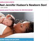 Jennifer Hudson vous présente son bébé dans people magazine US le 09/10/09