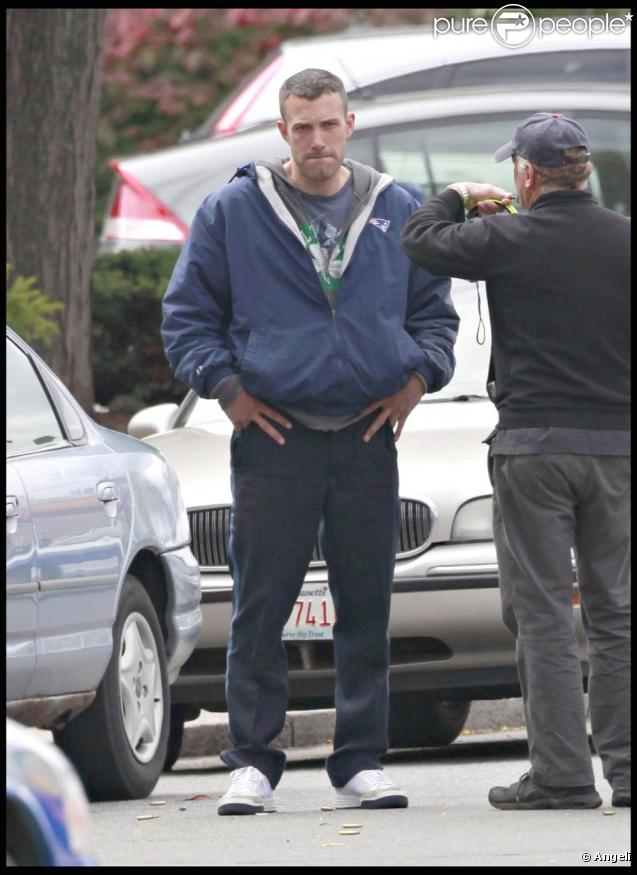 Ben Affleck sur le tournage de  The Town , à Boston, le 10 octobre 2009 !