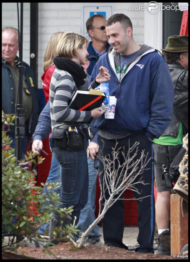 Ben Affleck et ses yeux doux, sur le tournage de  The Town , à Boston, le 10 octobre 2009 !