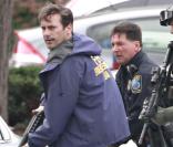 Jon Hamm en agent du FBI, sur le tournage de  The Town , à Boston, le 10 octobre 2009 !