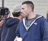 Ben Affleck boit un café sur le tournage de  The Town , à Boston, le 10 octobre 2009 !