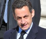 Nicolas Sarkozy aux obsèques d'Henri Salvador, samedi 16 février 2008, en l'église de la Madeleine