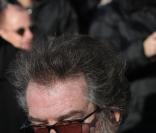 Eddy Mitchell aux obsèques d'Henri Salvador, samedi 16 février 2008, en l'église de la Madeleine