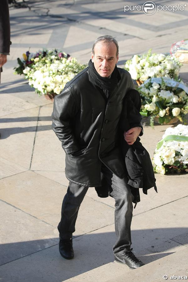 Laurent Baffie aux obsèques d'Henri Salvador, samedi 16 février 2008, en l'église de la Madeleine