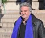 Roland Magdane aux obsèques d'Henri Salvador, samedi 16 février 2008, en l'église de la Madeleine