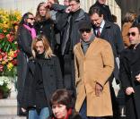 Gérard Darmon aux obsèques d'Henri Salvador, samedi 16 février 2008, en l'église de la Madeleine