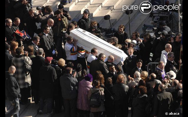 Les obsèques d'Henri Salvador, samedi 16 février 2008, en l'église de la Madeleine