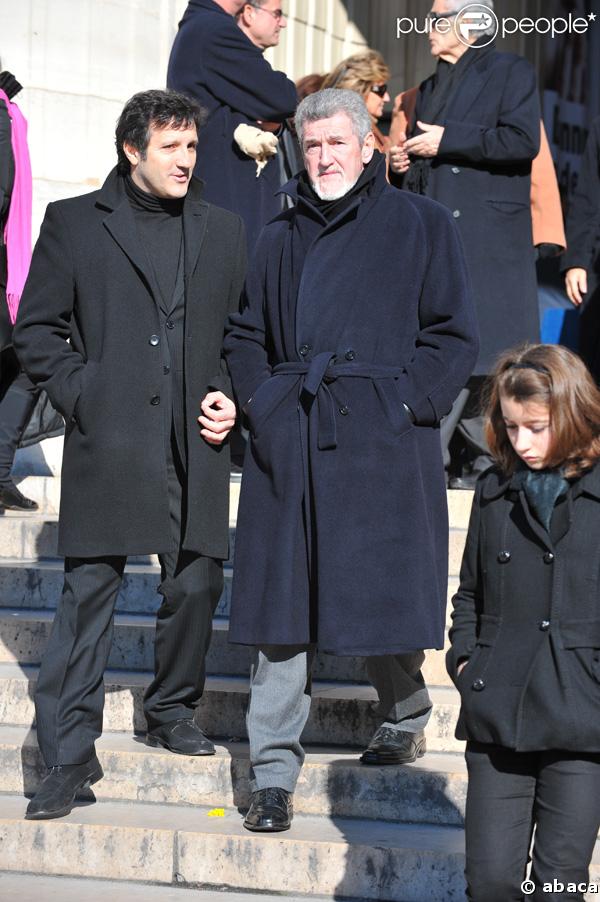 Patrick Préjean aux obsèques d'Henri Salvador, samedi 16 février 2008, en l'église de la Madeleine