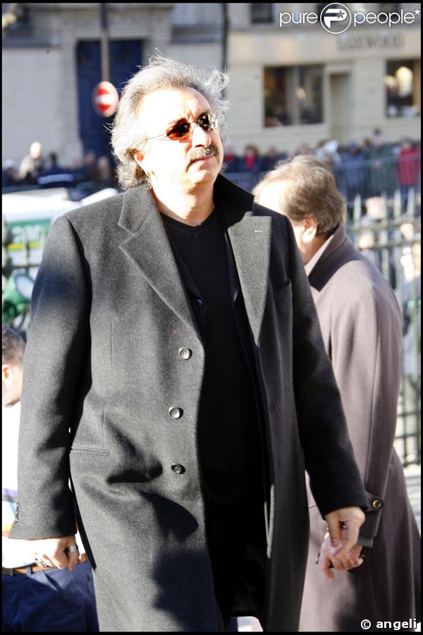 Gérard Pullicino aux obsèques d'Henri Salvador, samedi 16 février 2008, en l'église de la Madeleine