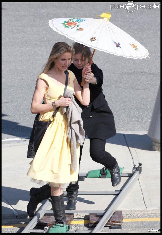 Cameron Diaz sur le tournage de  Wichita , à Boston, le 12 octobre 2009 !