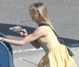 Cameron Diaz sur le tournage de  Wichita , à Boston, le 12 octobre 2009 !