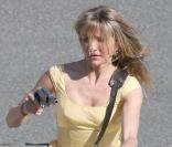 Cameron Diaz sur le tournage de  Wichita , à Boston, le 12 octobre 2009 !
