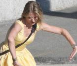 Cameron Diaz sur le tournage de  Wichita , à Boston, le 12 octobre 2009 !