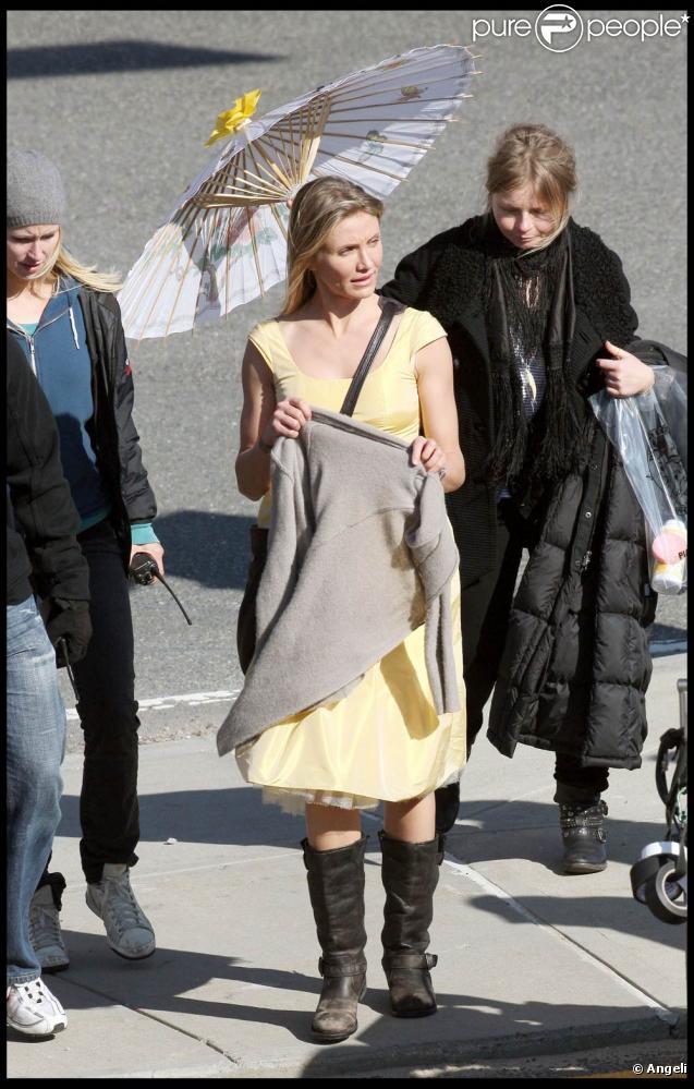 Cameron Diaz sur le tournage de  Wichita , à Boston, le 12 octobre 2009 !