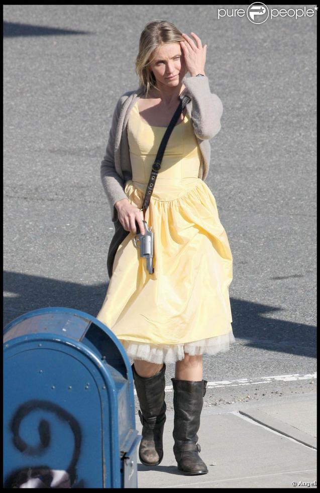 Cameron Diaz sur le tournage de  Wichita , à Boston, le 12 octobre 2009 !
