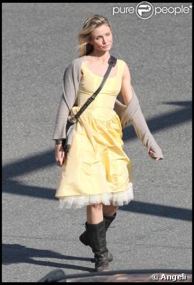 Cameron Diaz sur le tournage de  Wichita , à Boston, le 12 octobre 2009 !