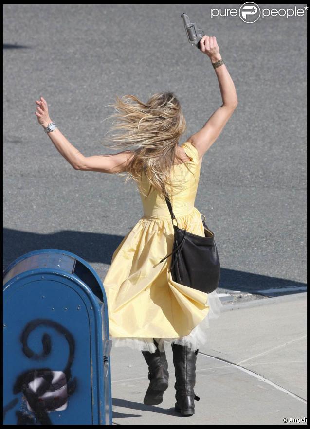 Cameron Diaz sur le tournage de  Wichita , à Boston, le 12 octobre 2009 !