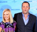 Malin Akerman et Vince Vaughn lors de la première à Hambourg en Allemagne du film Thérapie de couples le 13 octobre 2009
