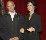 Inauguration de la statue de Rachida Dati, au musée Grévin.  Le papa de l'ex-garde des Sceaux et la statue de Simone Veil sont de la partie ! 13 octobre 2009