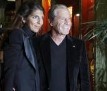 Jean-Claude Darmon et Hoda Roche à l'inauguration de la statue de Rachida Dati, au musée Grévin. 13 octobre 2009