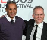 Thierry Frémaux et Abderrahmane Sissako à l'inauguration du festival Lumière 2009, le 13 octobre à Lyon.