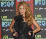 Paulina Rubio à l'occasion de la soirée Los Premios MTV, le 15 octobre 2009, aux studios Universal de Los Angeles.