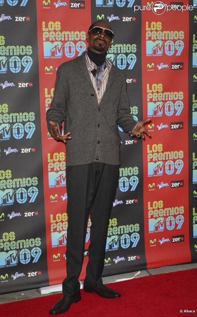 Snoop Dog à l'occasion de la soirée Los Premios MTV, le 15 octobre 2009, aux studios Universal de Los Angeles.