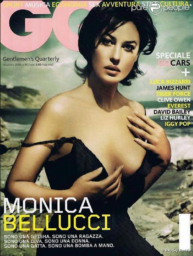Monica Bellucci sur la couverture de GQ Italie 