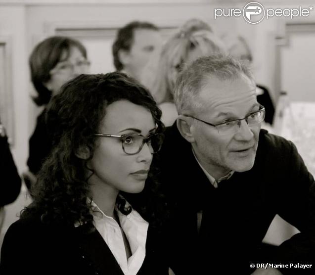 Sonia Rolland et Thierry Frémaux lors du gala de charité organisé par l'association Maïsha à Lyon le 18 octobre 2009