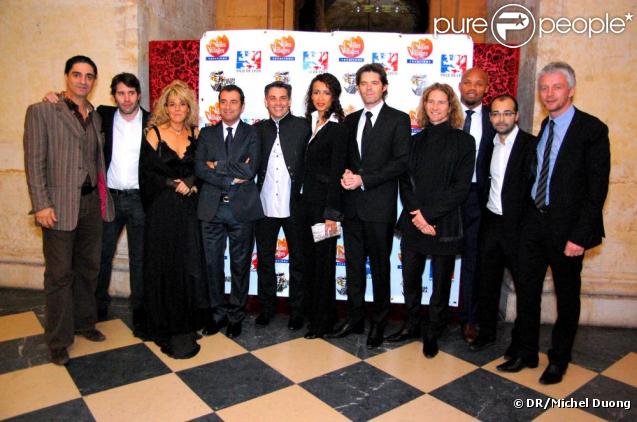 Simon Abkarian, Jalil Lesper, Cécile Chetail, Bernard Montiel, Mario Clemente, Sonia Rolland, Michael Peters, Gwendal Peizerat, Jean-Alain Boumsong, Djamel Bensalah et Julien Laferriere pour l'association Maïsha à Lyon le 18 octobre 2009