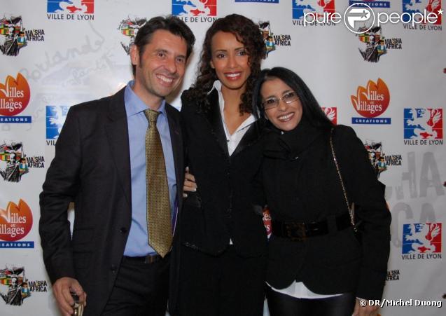 Georges Mallard, Sonia Rolland et Déborah le gala de charité organisé par l'association Maïsha à Lyon le 18 octobre 2009