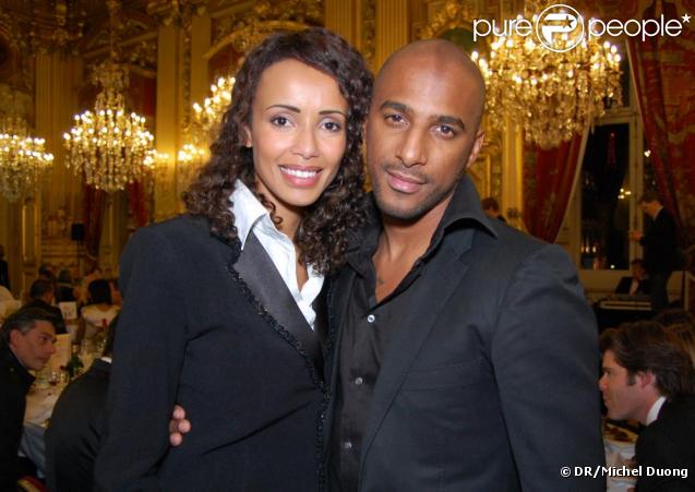 Sonia Rolland et Stomy Bugsy lors du gala de charité organisé par l'association Maïsha à Lyon le 18 octobre 2009