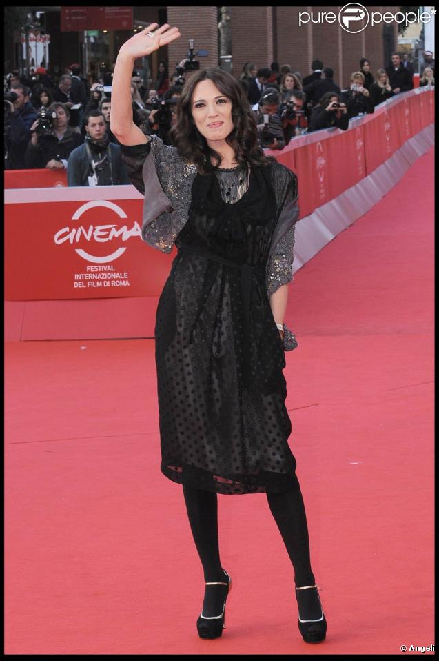 La belle Asia Argento, à l'occasion de l'avant-première de Dream Rush, dans le cadre du 4e Festival International du Film de Rome, le 19 octobre 2009 !