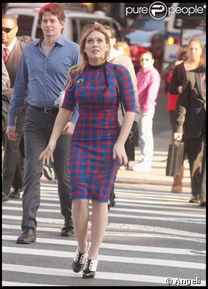 Hilary Duff sur le tournage de son prochain film  The Business Of Falling In Love , le 20 octobre 2009