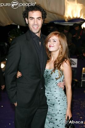 Isla Fisher et son compagnon l'acteur Sacha Baron Cohen