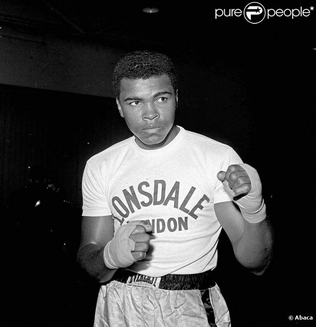 Mohamed Ali à l'époque où il combattait encore. 