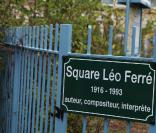 Inauguration de la place et du square Léo Ferré. Paris, le 24 octobre 2009