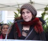 Agnès Jaoui lors de l'inauguration de la place et du square Léo Ferré. Paris, le 24 octobre 2009
