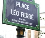 Inauguration de la place et du square Léo Ferré. Paris, le 24 octobre 2009