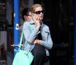 Karolina Kurkova se balade à New York. Octobre 2009