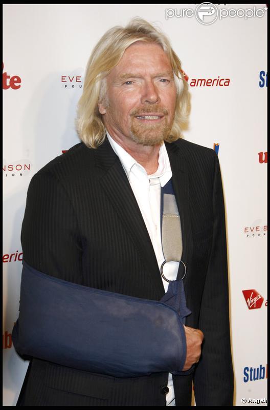 Richard Branson lors de la soirée de charité Rock the Kasbah au profit de Virgin Unite et de la fondation de Eve Branson à Los Angeles le 26 octobre 2009