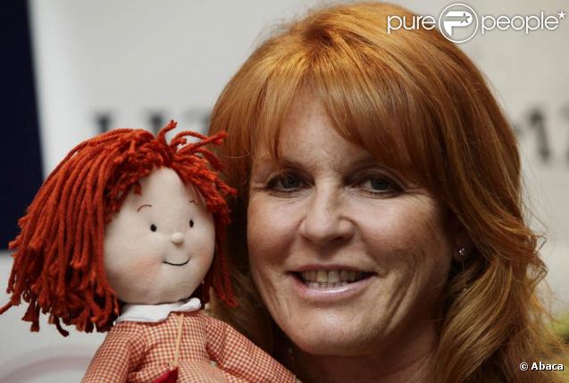 La duchesse d'York Sarah Ferguson a vendu les droits de ses livres pour une adaptation télé. Photocall à Londres le 23 octobre 2009
