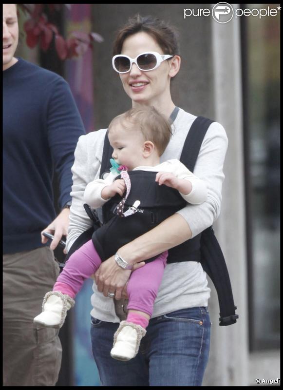 Jennifer Garner et Seraphina (Boston, 31 octobre 2009)