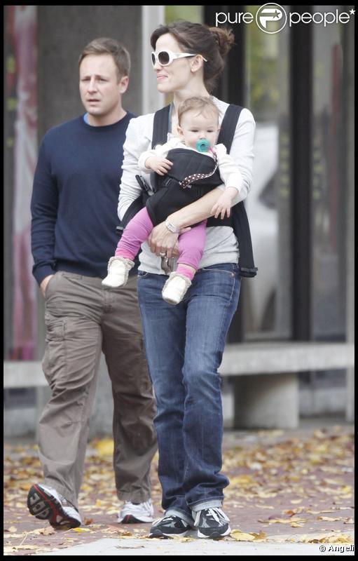 Jennifer Garner et  Seraphina (Boston, 31 octobre 2009)