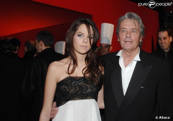 Anouchka Delon et son papa Alain 