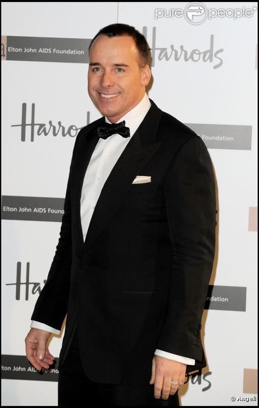 David Furnish à la soirée Emerald Ball au magasin Harrod's de Londres le 5/11/09