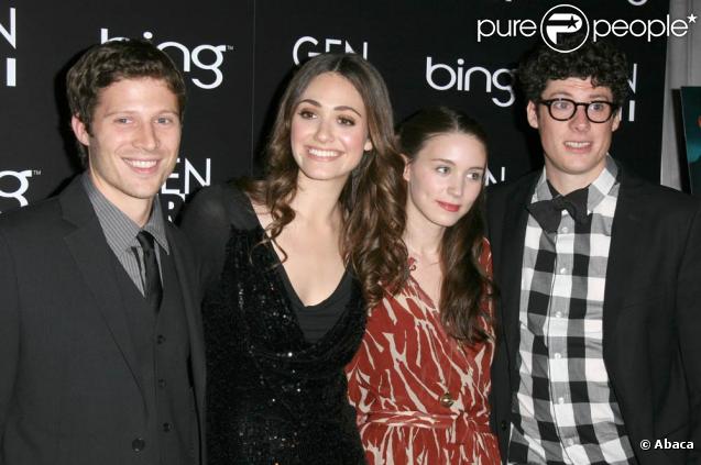 Zach Gilford, Emmy Rossum, Rooney Mara et Ashley Springer, à l'occasion de l'avant-première de Dare, au Pacific Design Center de West Hollywood, à Los Angeles, le 5 novembre 2009.