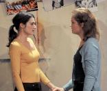 Rachel Arditi et Sarah Biasini dans Qu'est-ce qu'on attend ?  le 10 novembre 2009 au théâtre Ciné 13 à Paris