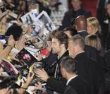Robert Pattinson, à l'occasion de l'avant-première espagnole de  Twilight 2 - Tentation , à Madrid, le 12 novembre 2009.