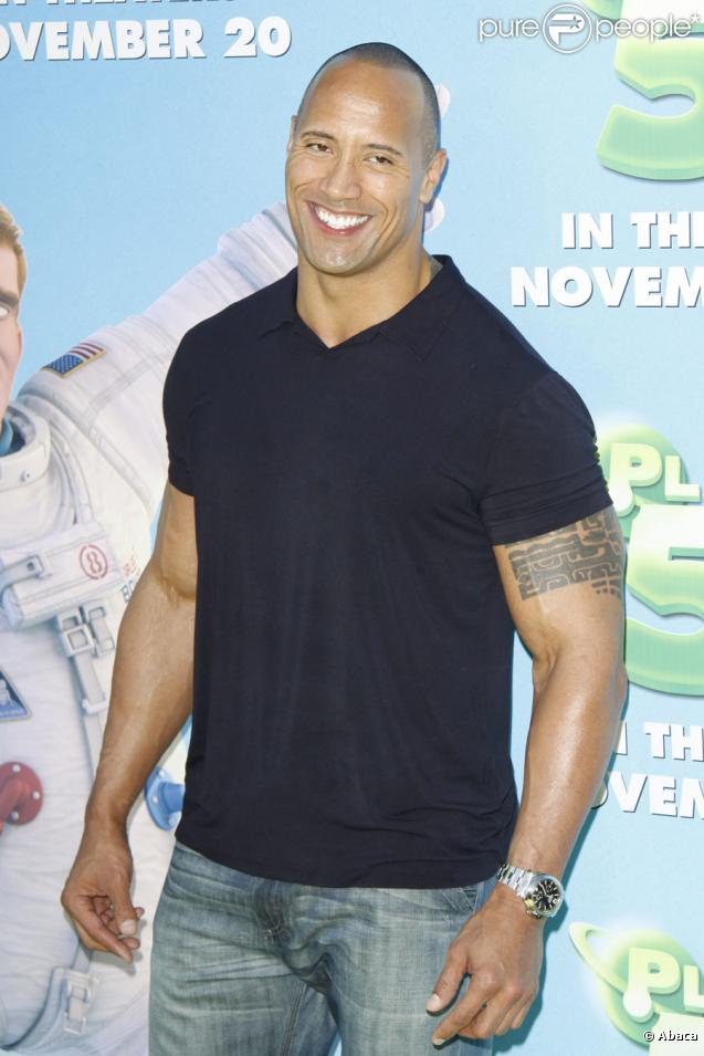 Dwayne Johnson lors de la première du dessin-animé Planète 51 à Westwood en Californie le 14 novembre 2009